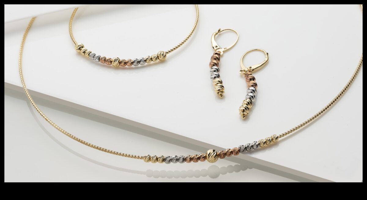 جاذبية مشعة: الكشف عن جمال المجوهرات الذهبية