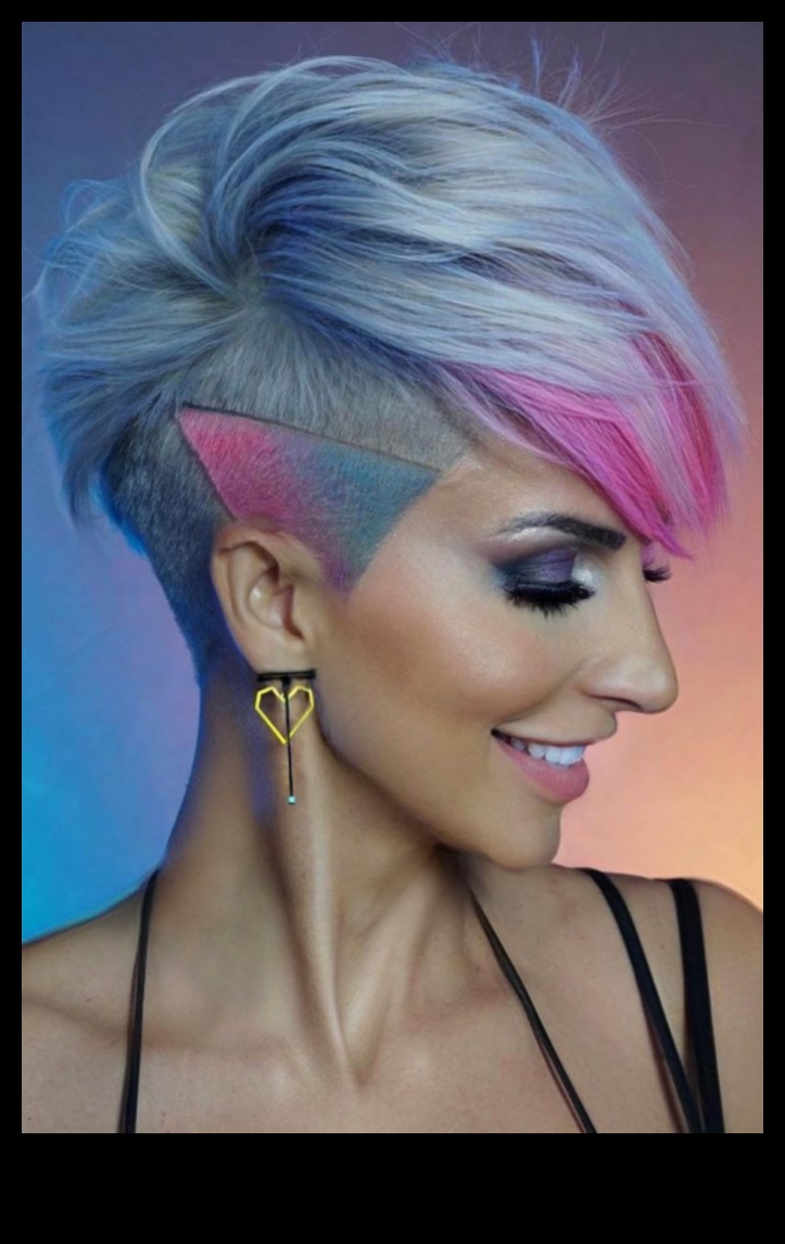 لوحة بيكسي دليل جريء ورائع لاختيار ألوان الشعر القصير 2 لوحة البيكسي: اختيار ألوان الشعر القصير مع المهارة