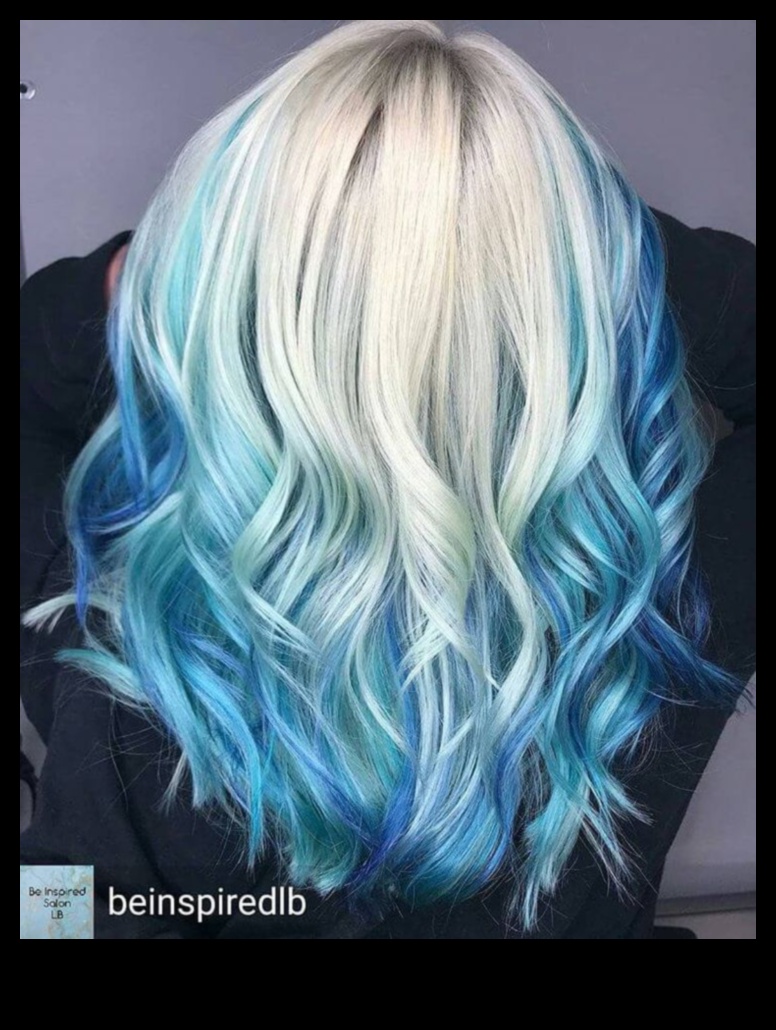 الشعور باللون الأزرق؟ إلهام لون الشعر الأزرق الجريء والجميل