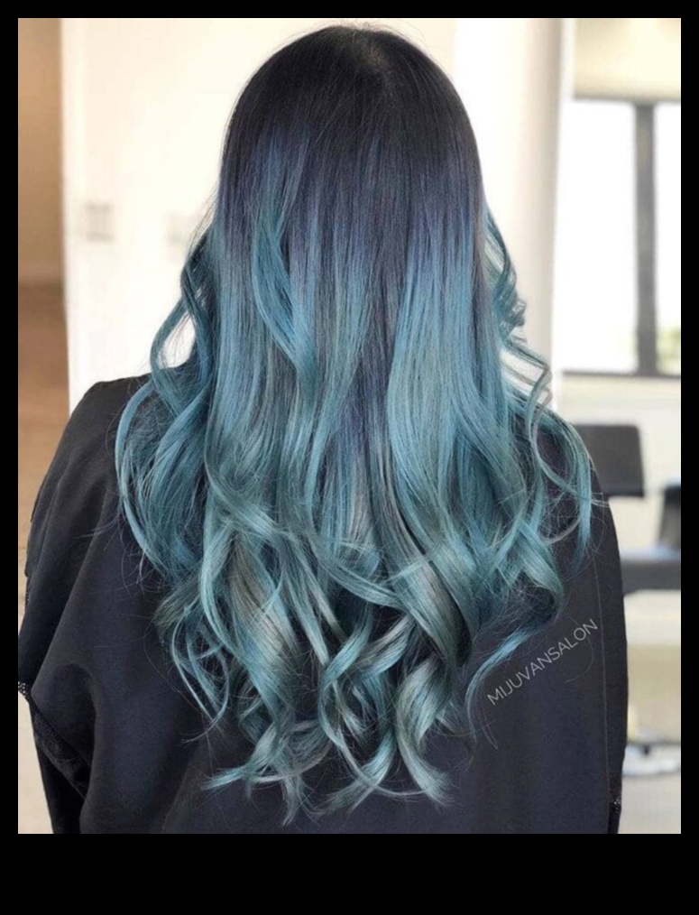 الشعور باللون الأزرق؟ إلهام لون الشعر الأزرق الجريء والجميل
