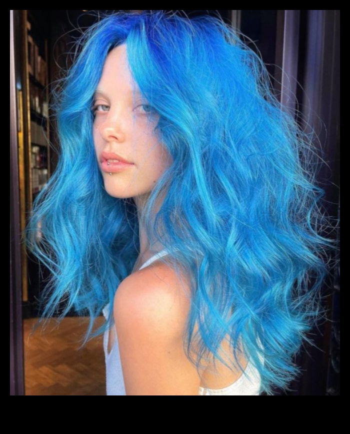 الشعور باللون الأزرق؟ إلهام لون الشعر الأزرق الجريء والجميل